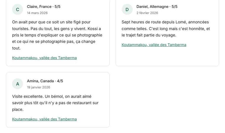 Fiche du site de Koutammakou